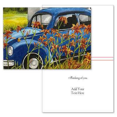 The Blue VW (Type Only)
