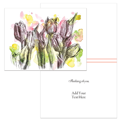 Row of Tulips (Type Only)
