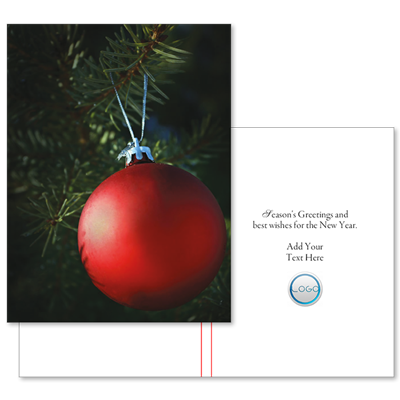 Christmas Ornament on Fir Tree (with Logo/Photo)